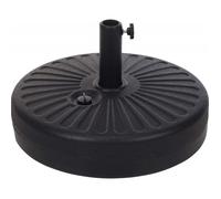 Pied de parasol 22L universel à remplir - Mat 3.8 à 4.8 cm - Noir