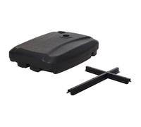 Pied de parasol à roulette - 60L à remplir eau ou sable - 80 x 60 x 15 cm