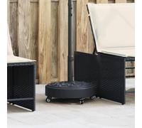 Pied de parasol avec roulettes pour mât de Ø 38/48 mm - Rond - 27 kg - Pied de parasol robuste pour jardin, terrasse, balcon, extérieur stable