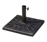 Outsunny Pied de Parasol Base de lestage carrée 47L x 47l x 32H cm résine Imitation Fonte Poids Net 15 Kg Bronze