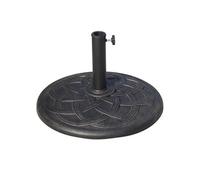 Outsunny Pied de Parasol Base de lestage de Parasol Rond résine Imitation Fonte Motif Rosace diamètre 54,5 cm Poids Net 19 Kg