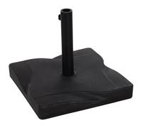 Pied De Parasol Base De Lestage Parasol Carr? Dim. 41,5l X 41,5i X 35h Cm Poids Net 20 Kg Ciment Hdpe Noir Noir