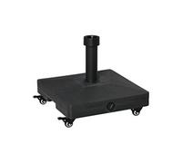 Pied De Parasol Base De Lestage Parasol Carr? Hdpe Surface Granuleuse Noir