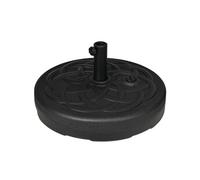 Outsunny Pied de parasol base de parasol base de lestage à remplir de sable ou d'eau Ø 56 x 30,5H cm noir | Aosom France