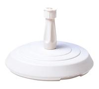Pied de parasol béton rond - EDA PLASTIQUE - Blanc - 14kg - Ø1,8 à 3,3cm