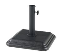 Pied de parasol Biccari avec adaptateurs 33 37 41 48 mm béton 35 x 35 x 6 cm noir