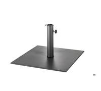 Pied de parasol carré anthracite 20kg en béton - Hespéride