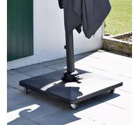 Pied de parasol carré en ciment anthracite 91 kg graphita