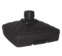 Pied de parasol carré en plastique - Marque - Modèle - Contenance 40L - Gris anthracite