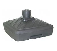 Pied de parasol carré en plastique - Contenance 40L - Gris anthracite