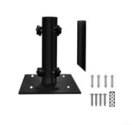 Pied de parasol d'extérieur réglable avec piquet innovant pour une utilisation par tous les temps