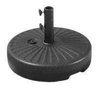 Happy Garden Pied de parasol droit BREST noir - mât de parasol compatible de 38 à 48mm - remplissage eau ou sable