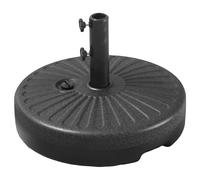 Pied de parasol droit BREST noir Happy Garden