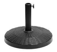 Pied de parasol droit QUIMPER noir - mât de parasol compatible de 38 à 48mm