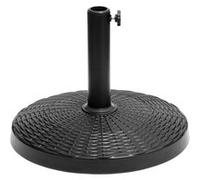 Pied de parasol droit QUIMPER noir - mât de parasol compatible de 38 à 48mm