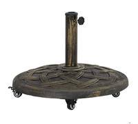 Pied de parasol en béton, pied de parasol avec roulette, porte-parapluie rond, poids du parasol, support pour paras
