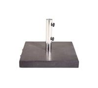 Pied de Parasol en Granite Stathera 50cm Gris Foncé Gris