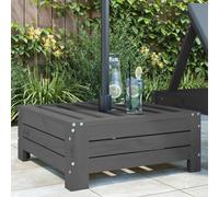 Pied de parasol en pin massif, 63,5 cm, carré, polyvalent, pour jardin, terrasse et piscine, support de meubles d'extérieur robuste