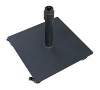 Pied de parasol - HAPPY GARDEN - VANNES - Droit avec roulettes - Design carré - Compatible avec parasols Hapuna