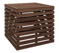 Pied de parasol - Outsunny - 50x50x50cm - Bois de sapin - marron