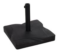 Pied de parasol - OUTSUNNY - Base de lestage - Carré - Noir - 41x41x32cm