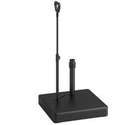 Outsunny Pied de parasol – poignée ajustable, roulettes – Lestage eau/sable – 60x60x100 – HDPE noir