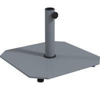 Pied de parasol Outsunny en métal 18,5 kg Pied de parasol, carré Porte-parapluie, poids du parasol, support pour parasol 32/38/48mm