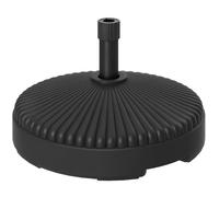 Pied de parasol - Outsunny - rond - remplissage eau sable - pour terrasse piscine patio jardin - HDPE - Ø 55 x 30 cm - noir