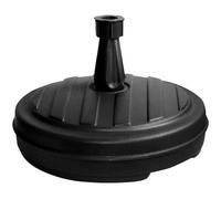 Pied de parasol plastique rond 13 L gris anthracite - EDA - Pour tige de 18 à 32 mm