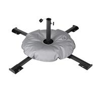Pied de parasol pour extérieur, terrasse, support portable et robuste, capacité de 10 kg, avec sac d'eau remplissable, pour extérieur, jardin, plage, cour, sol, piscine, sable