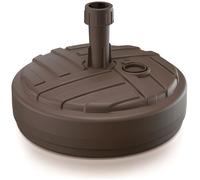 Prosperplast Base de parasol polyéthylène rond à rayure Ø 39 x 13 cm chocolat