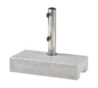 Pied de parasol rectangulaire Bomba en granit 45 x 23 x 10 cm gris