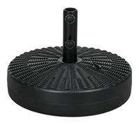 Outsunny Pied de Parasol Base de Parasol Support de Parasol à remplir d'eau et de Sable en HDPE pour mât Ø 38 et 48 mm - Ø51 x 36H cm Noir