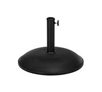 Outsunny Pied de Parasol Rond Base de lestage Parasol Ø 49 x 34,5H cm Poids Net 20 Kg Ciment PVC Noir