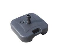 Outsunny Pied de parasol rond base de lestage HDPE 46x45x26 cm Noir