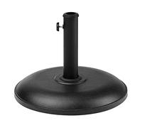 Pied de Parasol Rond en Béton Noir Diamètre 45 cm Structure Solide et Stable de 23 Kg Beliani
