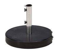 Pied de Parasol Rond en Granite "Stathera" 50cm Gris