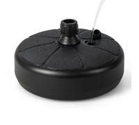 Pied De Parasol Rond Lesté Costway - Hdpe Noir - Réservoir 18kg - Poteau 38mm Multicolore