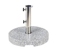 Pied De Parasol Rond En Granit D 45 Cm Gris Ceggia Gris