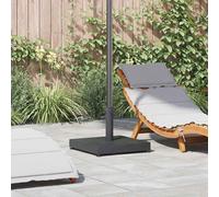 vidaXL Pied de parasol Gris foncé 45 x 45 x 31,5 cm Acier robuste Moderne pour jardin et terrasse