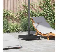 vidaXL Pied de parasol Gris foncé 45 x 45 x 31,5 cm Acier robuste Moderne pour jardin et terrasse