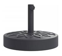 vidaXL Base de parasol pour mâts Ø38/48 mm – 25 kg – Rond