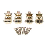 Pied De Piano Roulettes Métalliques, Roues Pivotantes 360°, Lot De 4, Résistantes Et Compactes - Installation Facile, Usage Universel Pour Meubles Et Pianos