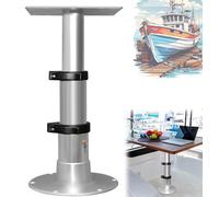 Pied de pied réglable pour table de camping-car avec vérin à gaz, 3 niveaux de support de base pneumatique pour camping-car, bateau, yacht, système de levage à une jambe jusqu'à 102,1 kg et course de