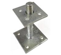 Pied de poteau à platines réglable 35-160 mm pour poteaux en bois de Gartenpirat®