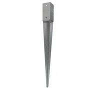 Simpson Strong-Tie Pied de poteau carré de jardin à enfoncer PPJET70/750 70 x 70 x 750 mm