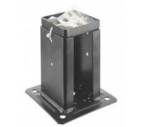 Simpson Kit pour poteau carré 9x9 noir – avec chapeau