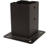 Simpson Strong-Tie Pied de poteau carré de jardin PPJBT90PB 90x90 mm Finition noire