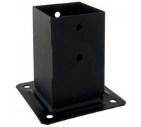 Simpson Strong-Tie Pied de poteau carré de jardin PPJBT70PB 70x70 mm finition noire