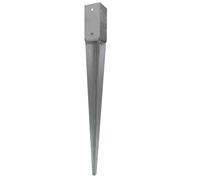 Pied de poteau carré SIMPSON de jardin à enfoncer - 90 x 90 x 750 - PPJET90/750